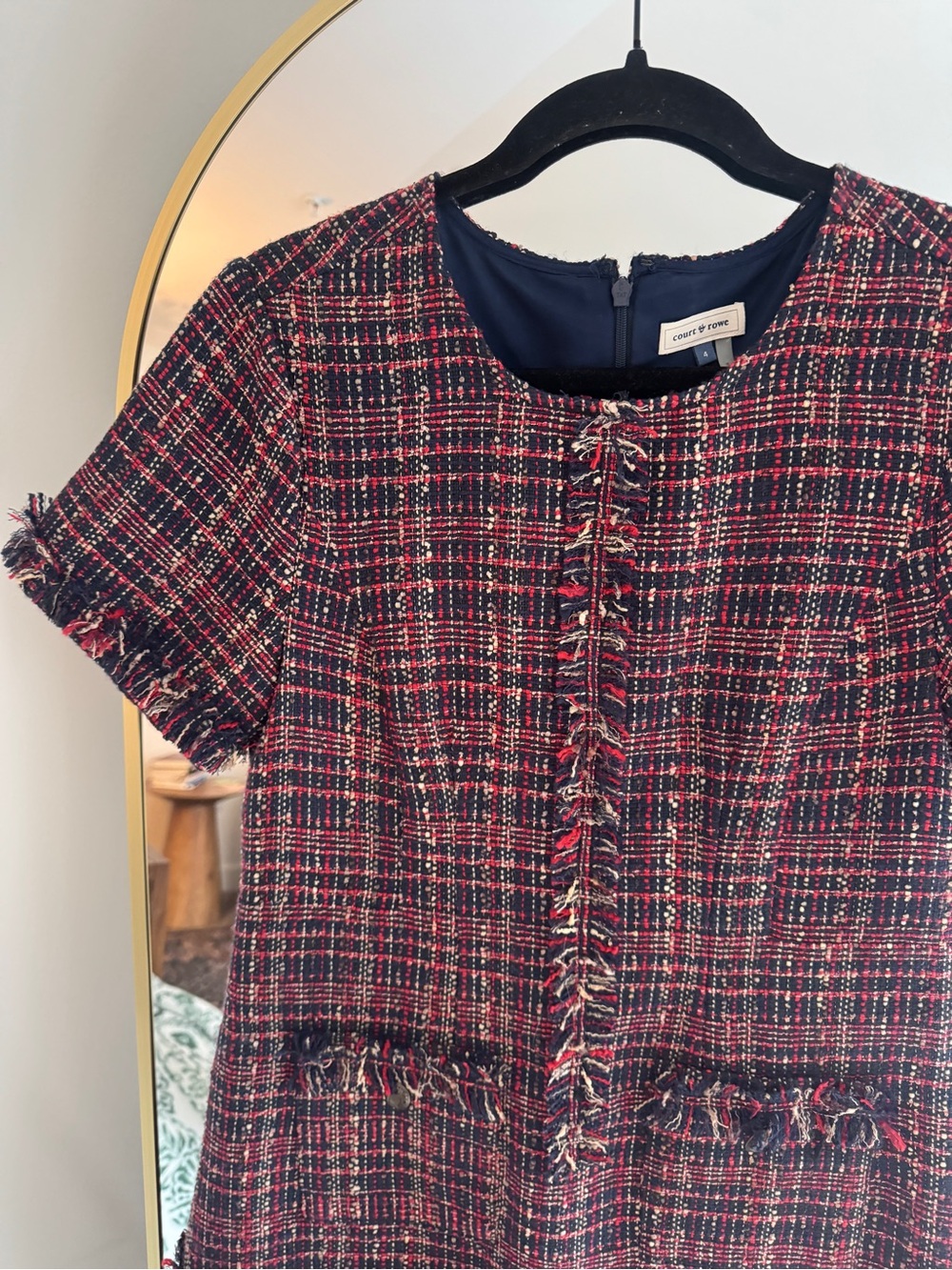 COURT & ROWE Tweed Mini Dress